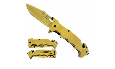 Falcon 8.5" Spring Assisted Knife KS33157GD Falcon 8.5" Spring Assisted Knife KS33157GD