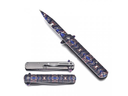 Falcon Spring Assisted Knife Artistic Design KS33188-4