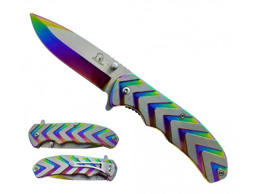 Falcon 7 3/4" Spring Assisted Pocket Knife KS33216RB
