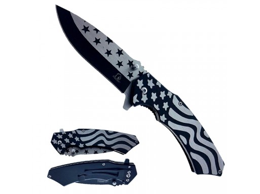 Falcon 6 7/8" Spring Assisted Pocket Knife KS33299BK