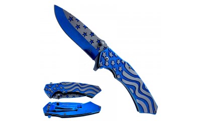 Falcon 6 7/8" Spring Assisted Pocket Knife KS33299BL Falcon 6 7/8" Spring Assisted Pocket Knife KS33299BL