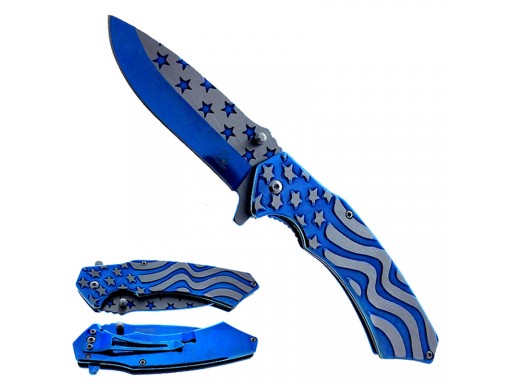 Falcon 6 7/8" Spring Assisted Pocket Knife KS33299BL