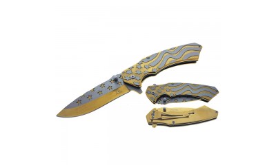 Falcon 6 7/8" Spring Assisted Pocket Knife KS33299GD Falcon 6 7/8" Spring Assisted Pocket Knife KS33299GD