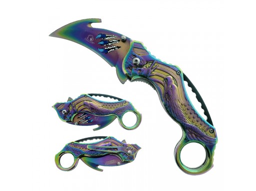 Falcon 7 1/2"  Spring Assisted Pocket Knife KS33305RB
