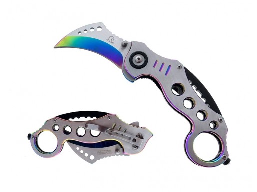 Falcon 7" Spring Assisted Karambit Knife KS33392RB