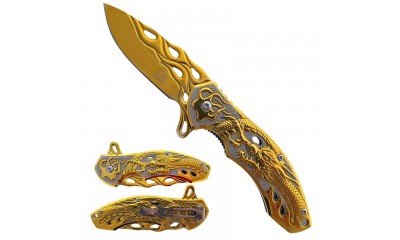 Falcon 8" Spring Assisted Pocket Knife KS3603GD Falcon 8" Spring Assisted Pocket Knife KS3603GD
