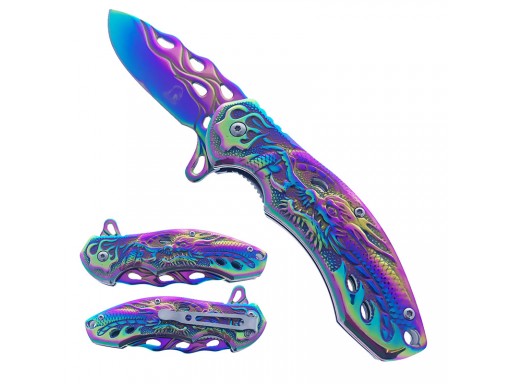 Falcon 8" Spring Assisted Pocket Knife KS3603RB