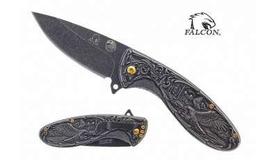 Falcon 7.75" Spring Assisted Knife KS3607BK Falcon 7.75" Spring Assisted Knife KS3607BK