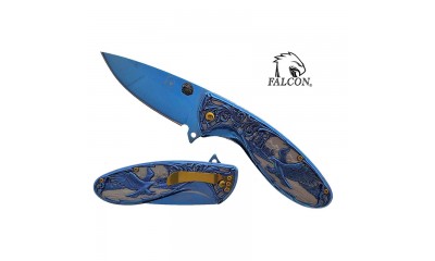 Falcon 7.75" Spring Assisted Knife KS3607BL Falcon 7.75" Spring Assisted Knife KS3607BL