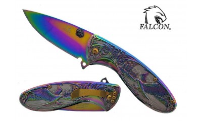 Falcon 7.75" Spring Assisted Knife KS3607RB Falcon 7.75" Spring Assisted Knife KS3607RB