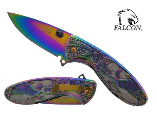 Falcon 7.75" Spring Assisted Knife KS3607RB