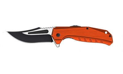 Falcon 7.75" Semi-Automatic Spring Assisted Pocket Knife KS2686OR Falcon 7.75" Semi-Automatic Spring Assisted Pocket Knife KS2686OR