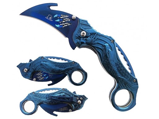 Falcon 7 1/2"  Spring Assisted Pocket Knife KS33305BL