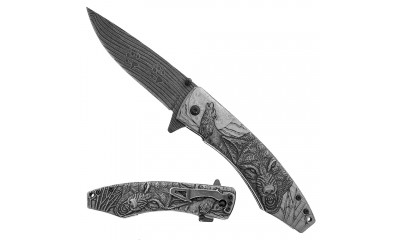 Falcon 7.75" Wolf Spring Assisted Pocket Knife KS3611BK Falcon 7.75" Wolf Spring Assisted Pocket Knife KS3611BK