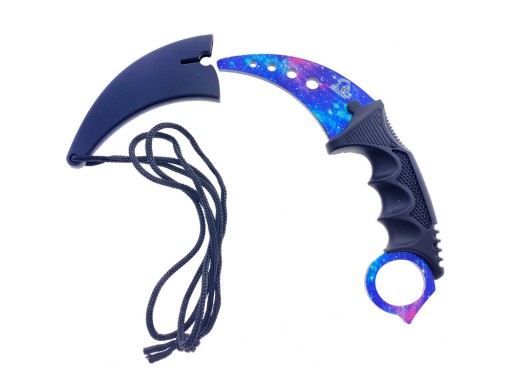 Falcon 7 1/2" Purple Karambit Trainer Neck Knife KC1307BS